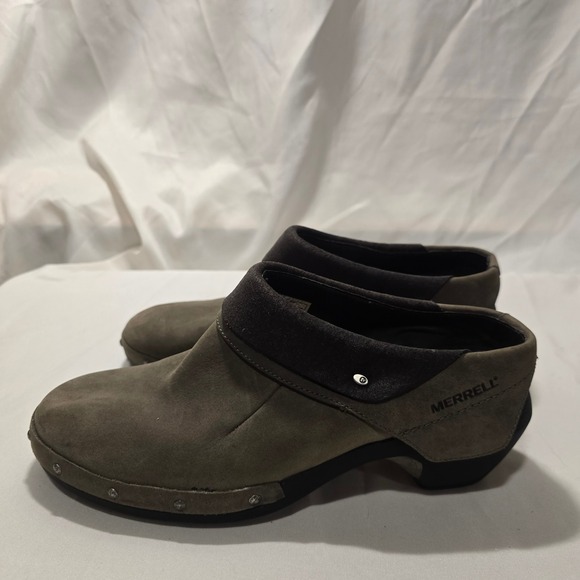 Merrell Drizzle Clogs Slip On Suede Comfort Shoes Womens Size 10 - Picture 5 of 8